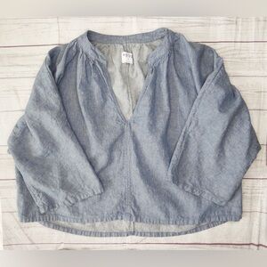 Esby Apparel woman’s Denim Top Blouse Size M